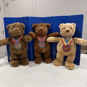 Gund 2003 Wish Bears, 3 Bear Box Set, Limited Edition *LOVE‎ COURAGE HOPE  New